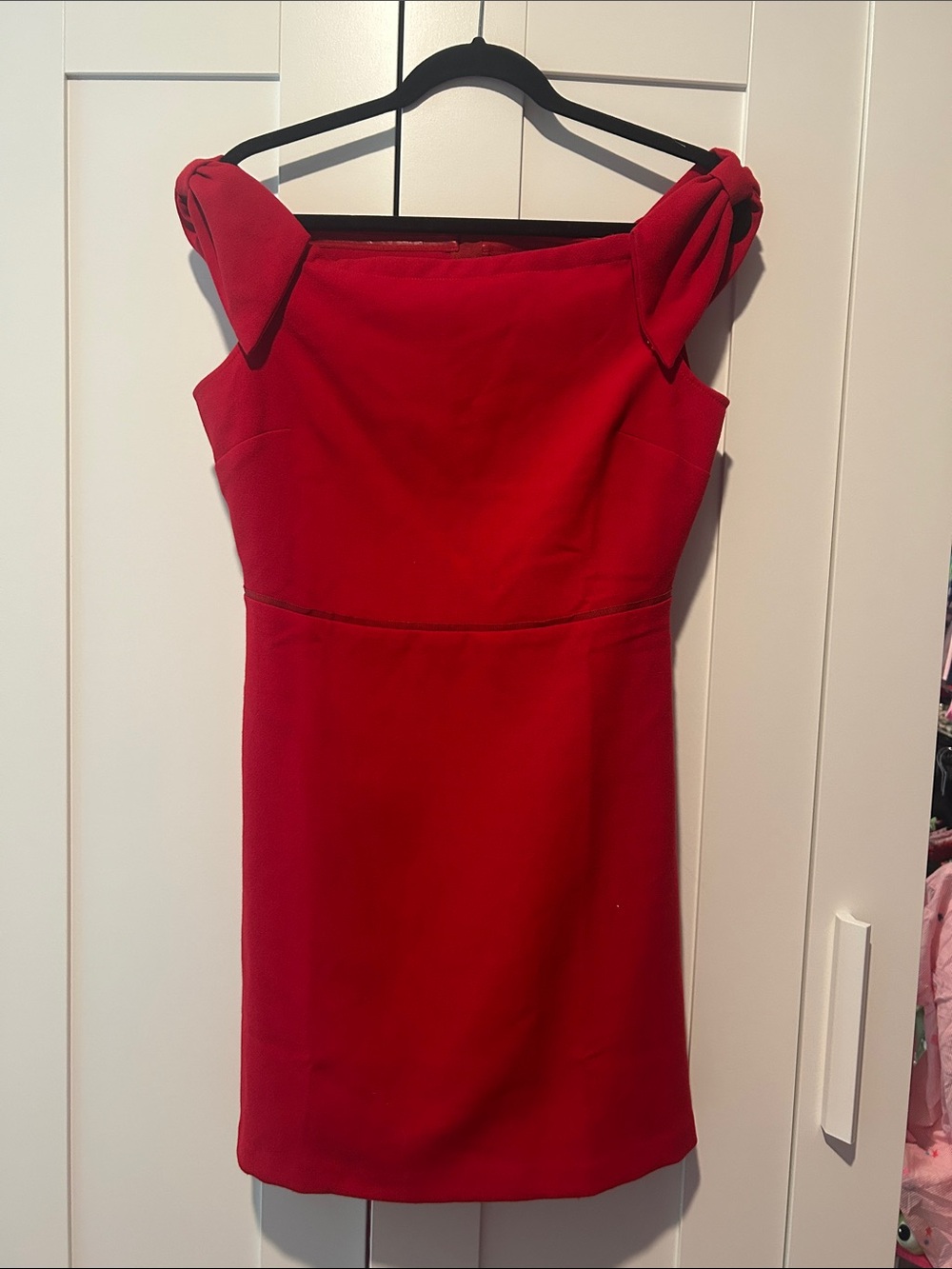 Vineyard Vines Bold Red One-Shoulder Sheath Dress